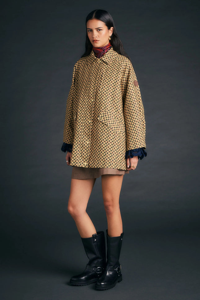 Karen Walker Tiller Jacket - Tan/Multi