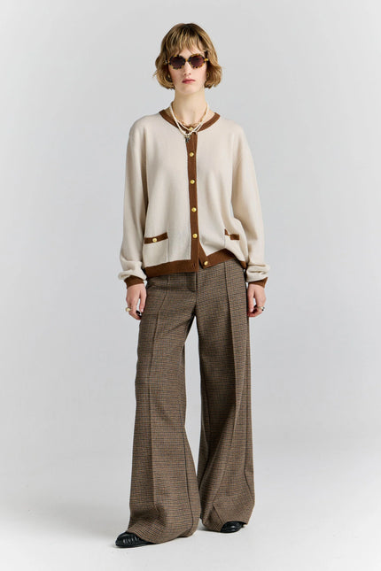 Karen Walker Highland Trousers - Brown Multi