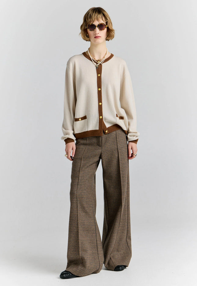 Karen Walker Highland Trousers - Brown Multi
