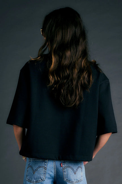 Karen Walker Runaway Academy Top - Black/Gold