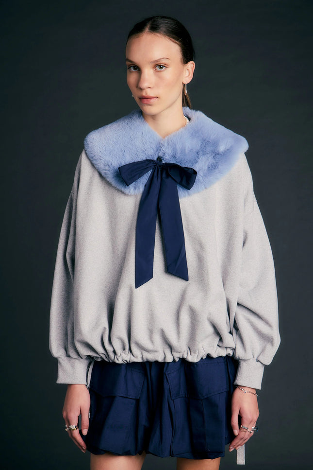 Karen Walker Runaway Collar - Dusty Blue