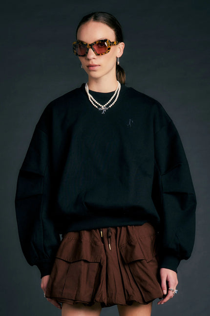Karen Walker Campus Sweatshirt - Black