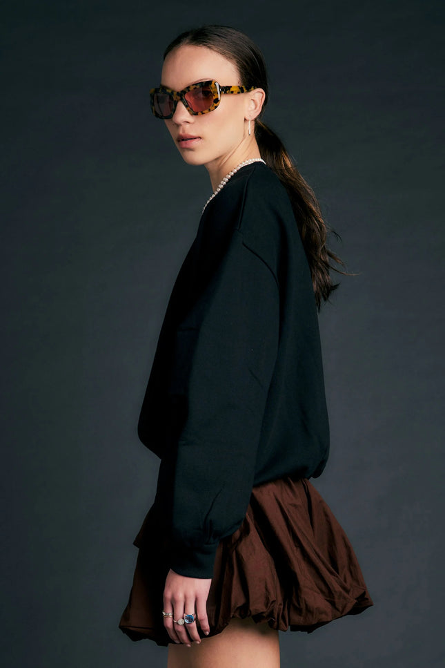 Karen Walker Campus Sweatshirt - Black