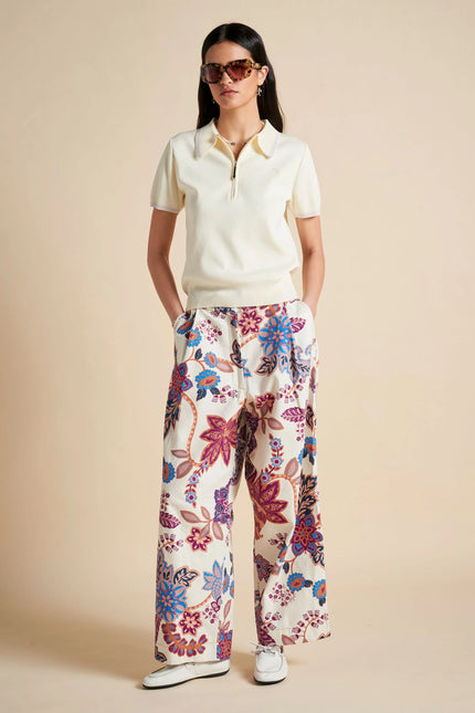 Karen Walker Avante Pants - Cream Multi