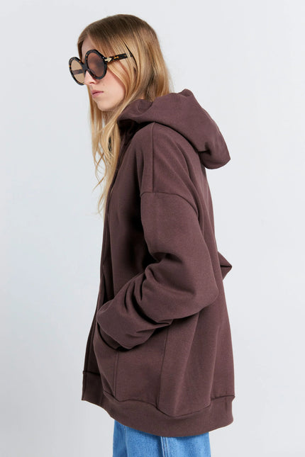 Karen Walker Oversized Hoodie - Chocolate Brown