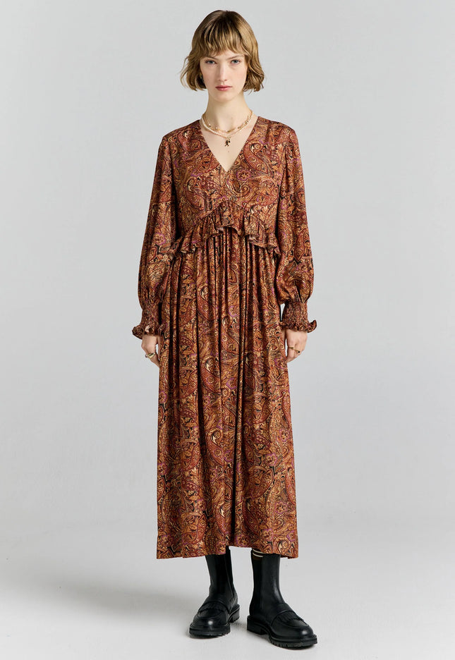 Karen Walker Halo Dress - Burgundy Multi