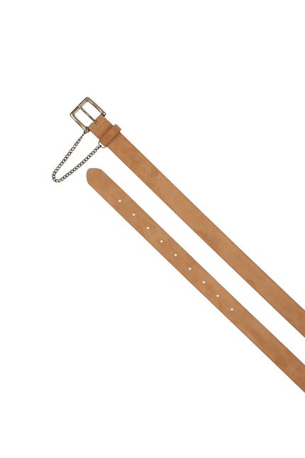 Karen Walker Rider Leather Belt - Light Tan