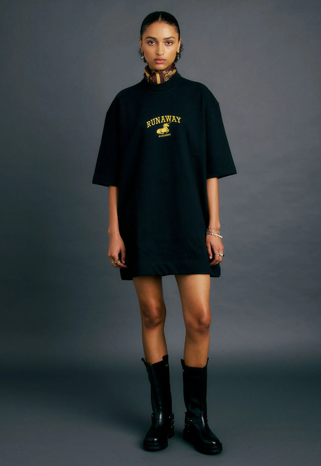 Karen Walker Runaway Academy Dress - Black/Gold