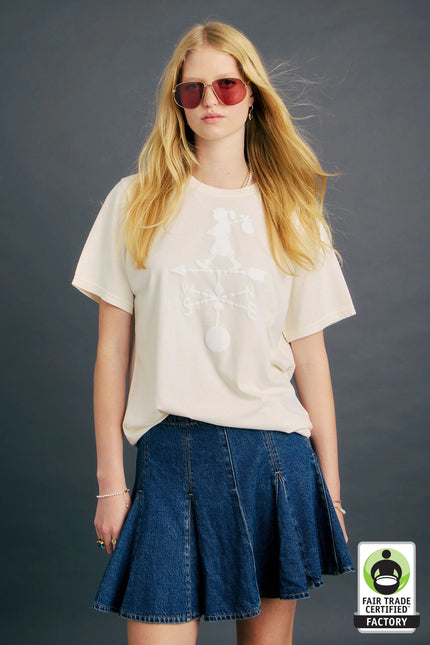 Karen Walker Weather Shop T-Shirt - Ecru