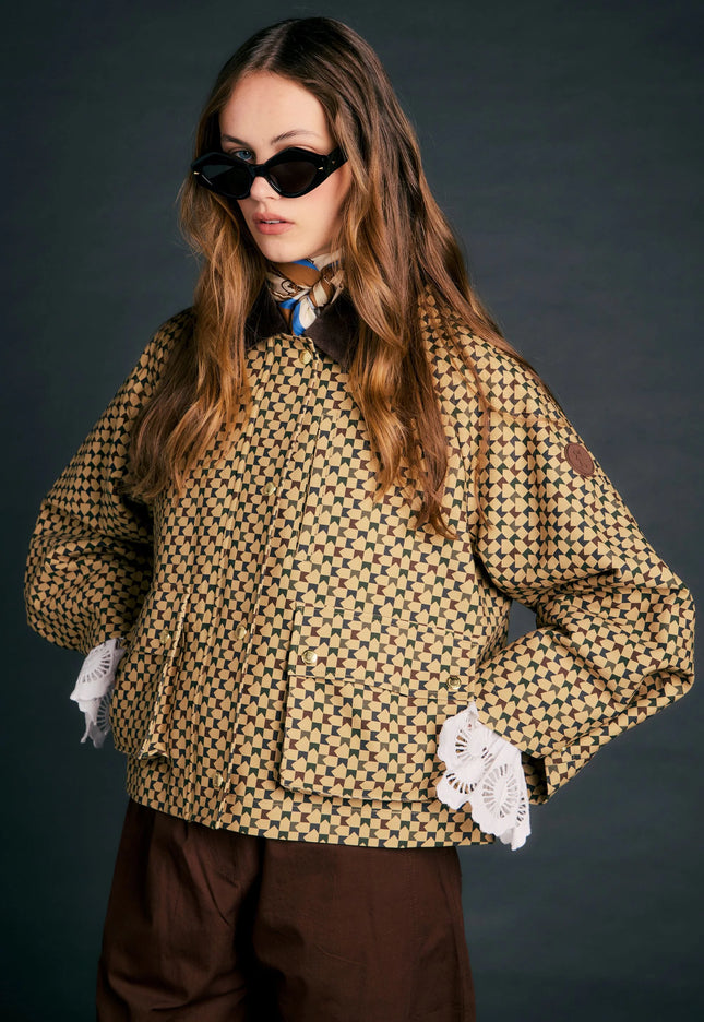 Karen Walker Overtime Jacket - Tan/Multi