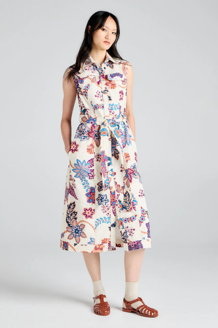 Karen Walker Odette Dress - Cream Multi