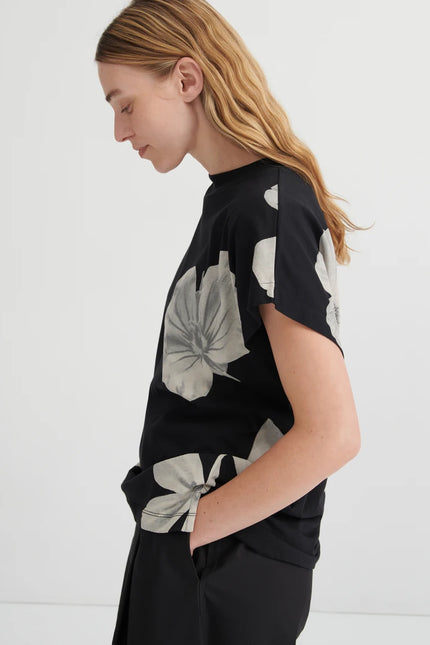 Kowtow Geometry Tee - Monochrome Floral