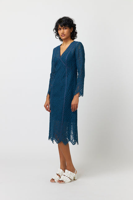 Kate Sylvester Hannah Dress - Lace - Teal