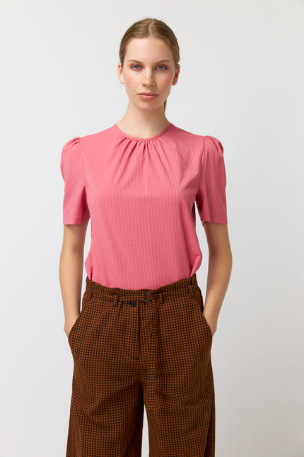 Sylvester Gingham Wide Leg Trouser - Tobacco/Black