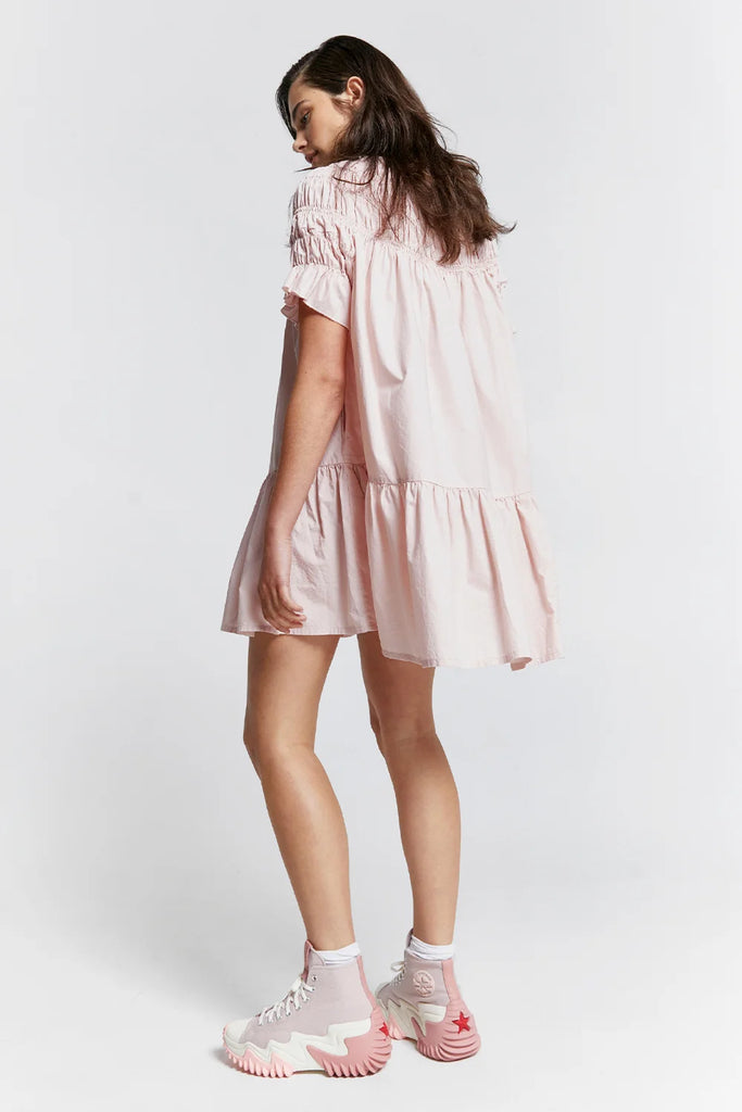 Karen Walker Mini Orestes Dress - Organic Cotton - Dusty Pink