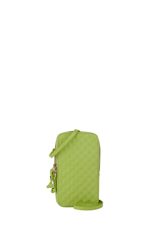 Karen Walker Mini Bag - Monogram Leather - Lime