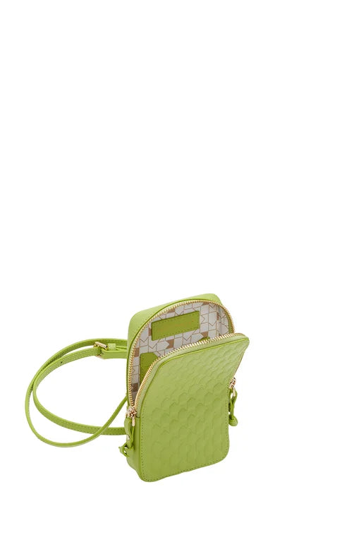 Karen Walker Mini Bag - Monogram Leather - Lime