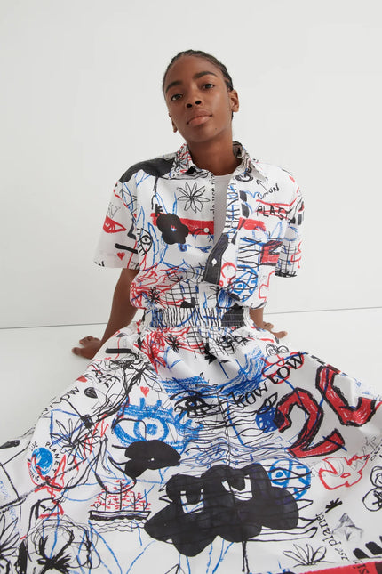 Kowtow Moya Skirt - Anniversary Print