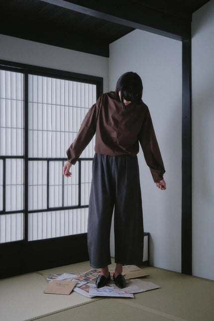 Otsu Kaguya Cropped - Cotton Denim - Shadow
