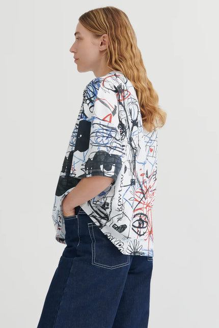 Kowtow Oversized Boxy Tee - Anniversary Print