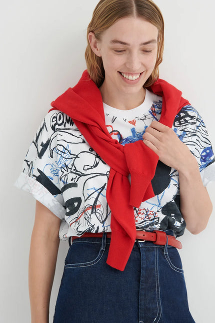 Kowtow Oversized Boxy Tee - Anniversary Print