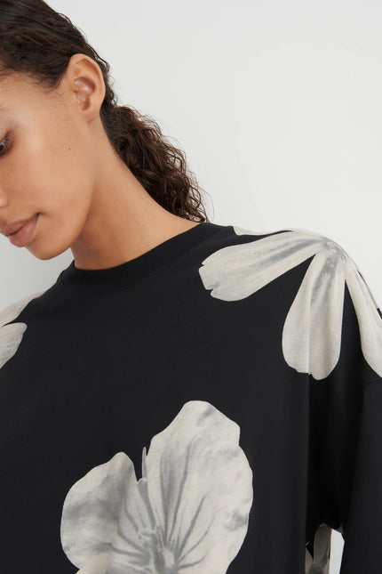 Kowtow Oversized Boxy Tee - Monochrome Floral