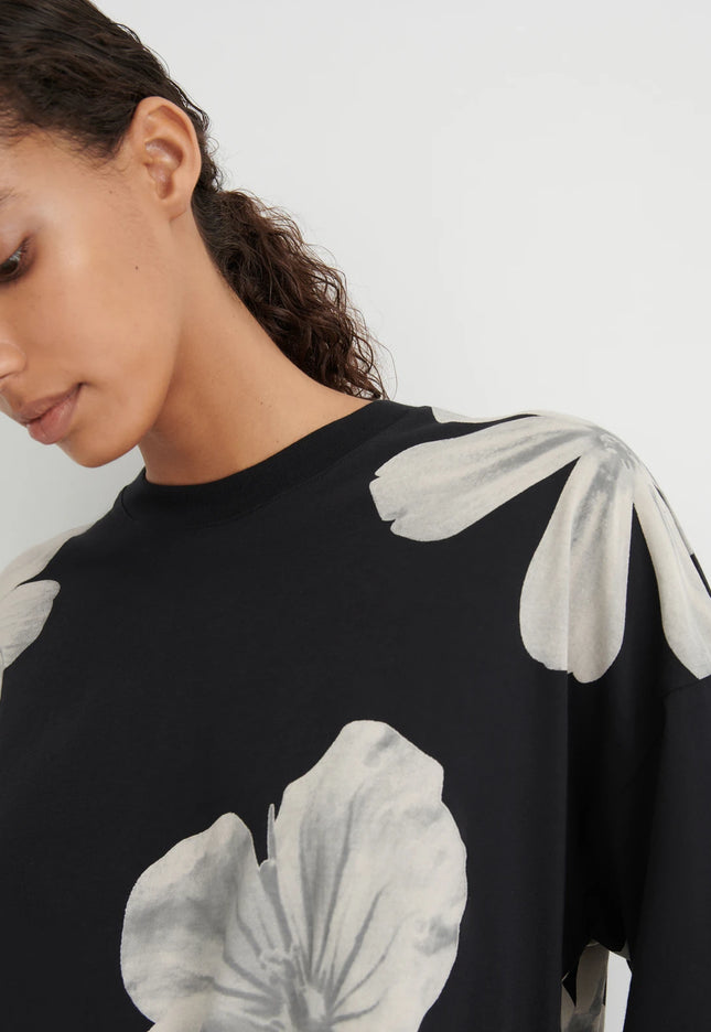 Kowtow Oversized Boxy Tee - Monochrome Floral