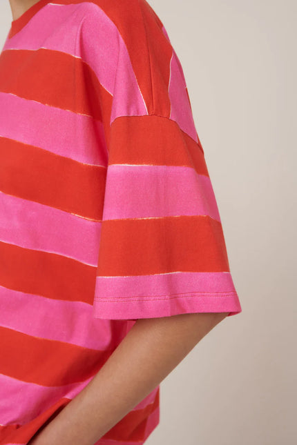 Kowtow Oversized Boxy Tee - Painted Stripe