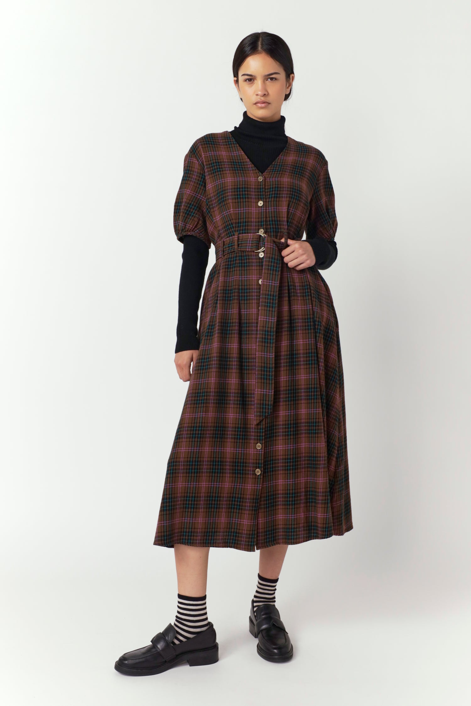 Sylvester Plaid Dress Mocha – this Love?