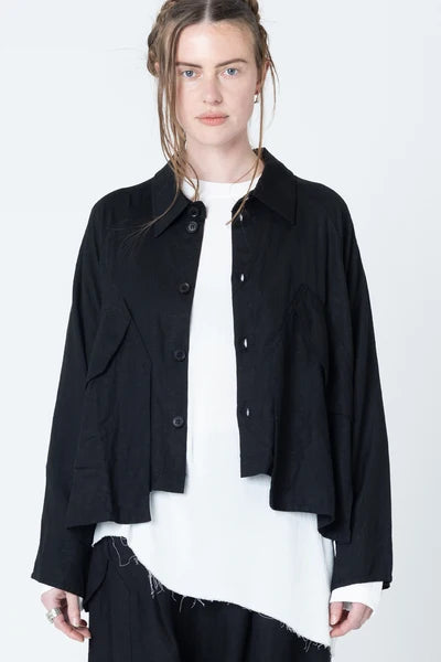 Company of Strangers Poised Shirt Jacket - Black
