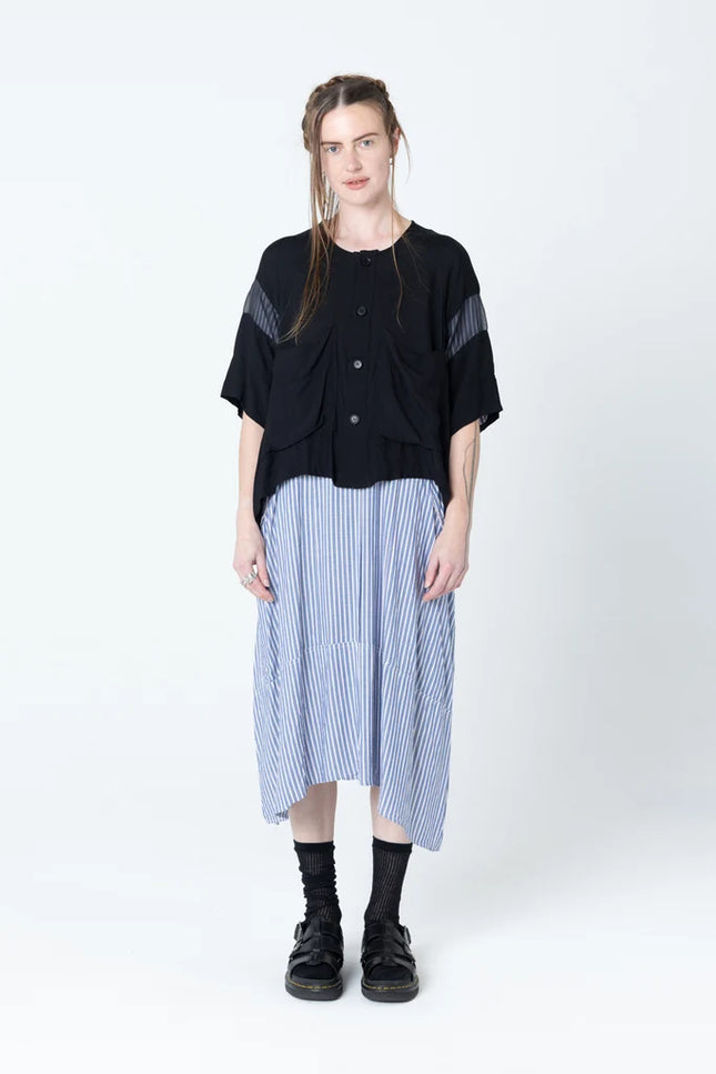 Company of Strangers Pose Jacket - Black Seersucker