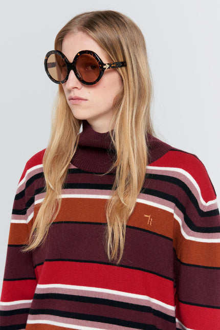 Karen Walker Margot Sweater- Poppy Stripe