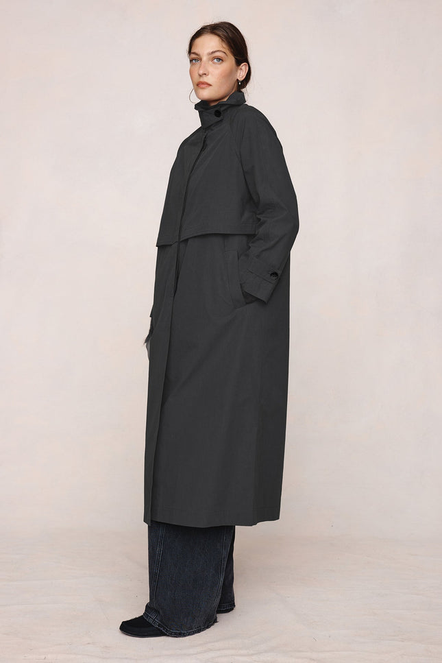 Marle Angelo Coat - Washed Black