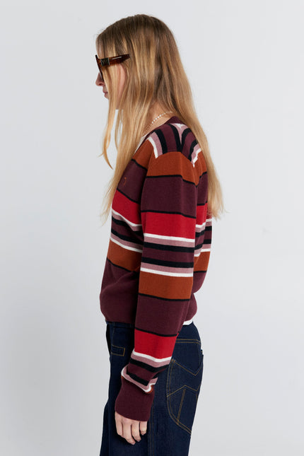 Karen Walker Colette Sweater - Poppy Stripe