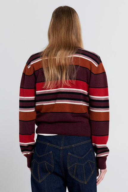 Karen Walker Colette Sweater - Poppy Stripe