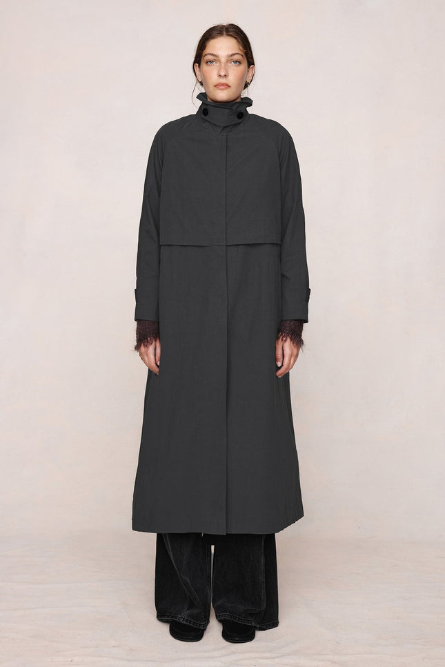 Marle Angelo Coat - Washed Black