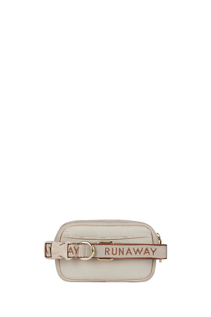 Karen Walker RunawayMini Belt Bag - Macadamia/Chestnut