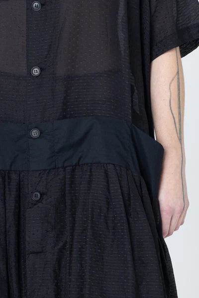 Company of Strangers Salon Dress - Black Dobby