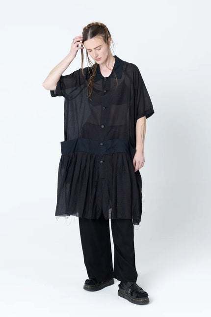 Company of Strangers Salon Dress - Black Dobby
