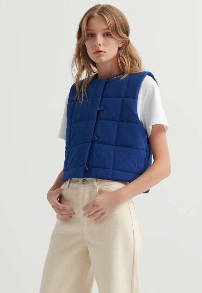 Kowtow Studio Vest - Factory Blue