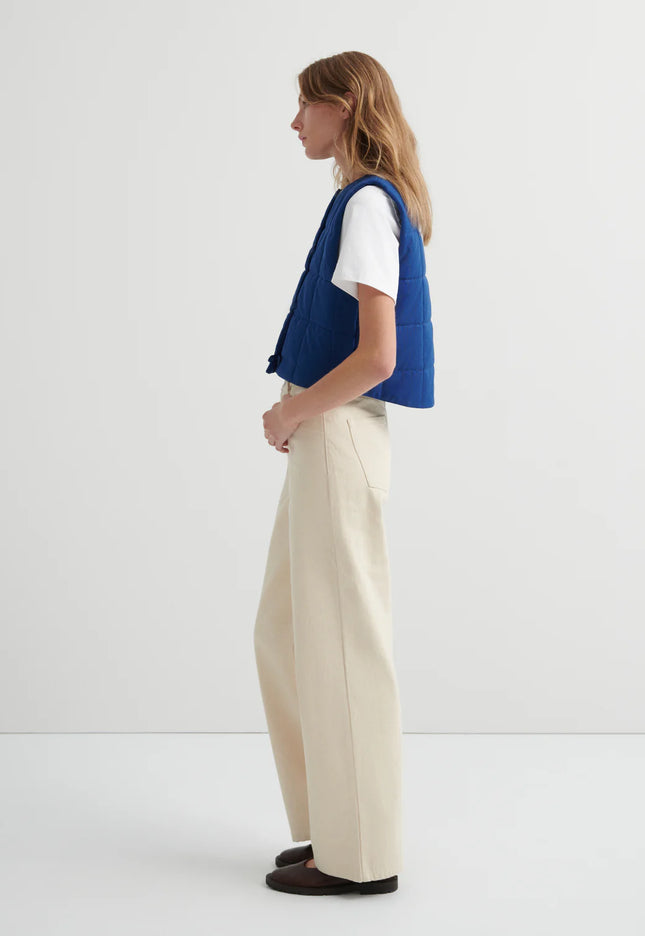 Kowtow Studio Vest - Factory Blue