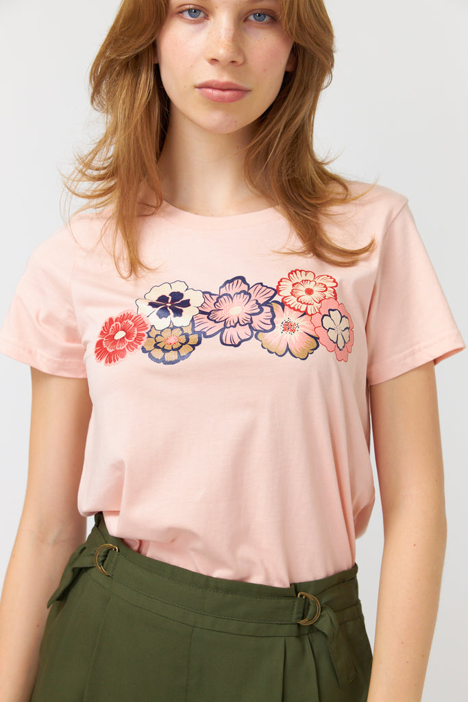 Sylvester Tropic Bloom T-Shirt - Blush
