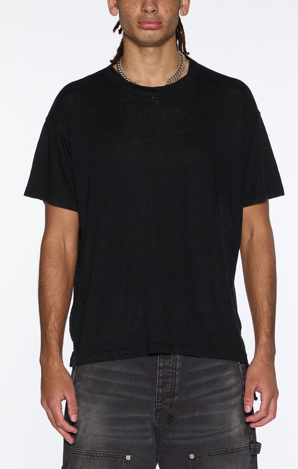 Ksubi SID Linen SS Tee - Jet Black