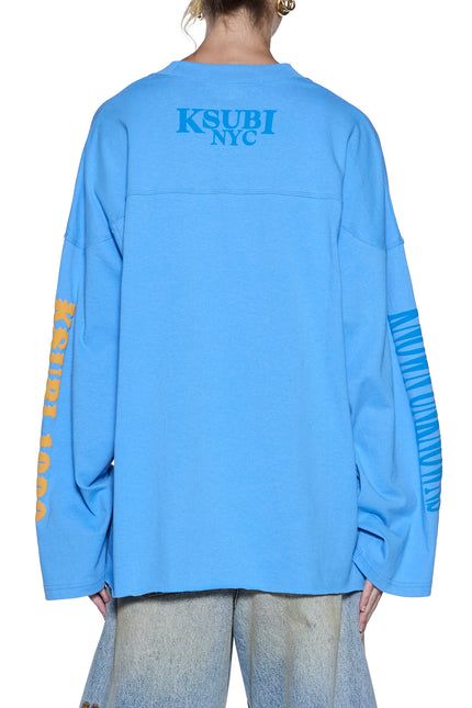 Ksubi 99 Altar LS Tee - Bright Blue