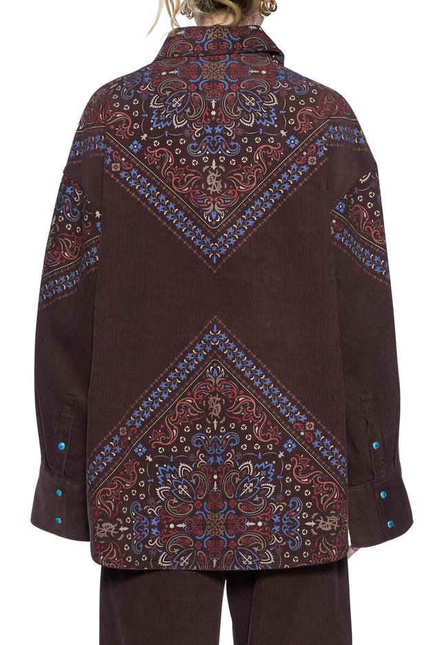 Ksubi Astra Shirt Folk Bandana - Brown