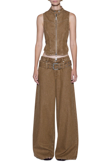 Ksubi Boyfriend Jean Belted Rider - Brown