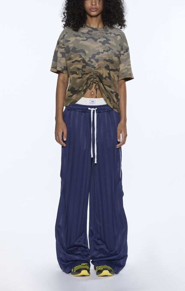 Ksubi Ruched Everyday SS Tee Camo - Green