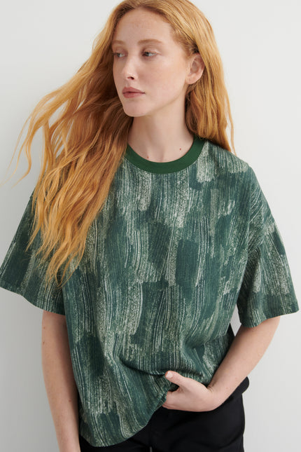 Kowtow Brushstroke Tee - Forest
