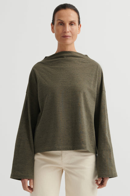 Kowtow Field Top - Bark Melange