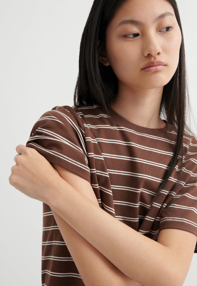 Kowtow Classic Tee - Brown Stripe